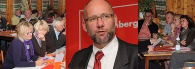 Volles Haus in Obersontheim. Der wiedergewählte SPD-Kreisvorsitzende Nik Sakellariou