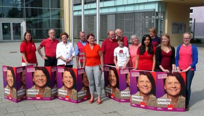 Wahlkampfauftakt 2013 mit Annette Sawade MdB in Ilshofen