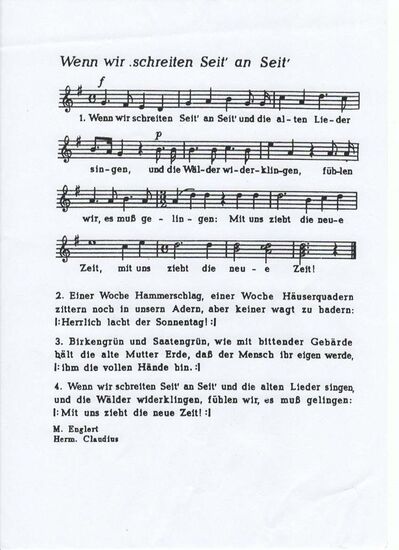 Wenn wir schreiten Seit´an Seit`